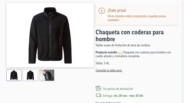 Um dos casacos mais populares do Lidl está prestes a esgotar: protege do frio e custa 14,99 euros